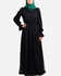Rehan Victorian Chiffon Dress - Black