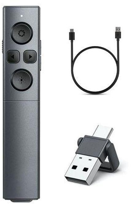 2-In-1 USB Type C Presentation Clicker, Wireless Presenter
