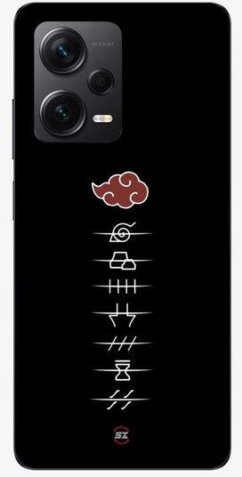 Protective Printed Mobile Cover Naruto Akatsuki Headbands Design For Xiaomi Redmi Note 12 Discovery