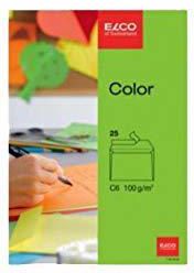 Generic Elco Colour Envelope C6 4.5 Inches X 6.5 Inches 100g 25 Per Pack Green