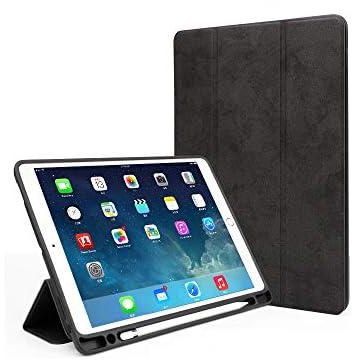FOOKANN Smart Case with Pencil Holder Competible with iPad 6th / 5th Generation 2018/2017 (9.7 inch), iPad Pro 9.7 inch, iPad Air 2 / Air 1st Generation, Auto Sleep/Wake (Black)