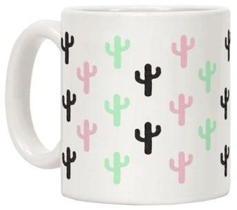 Cactus Printed Coffee Mug White