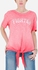 Fighter Knit Top - Coral