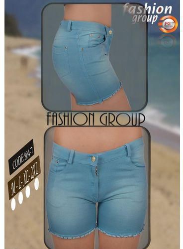 Fashion Group Hot Short Jeans - Light Aqua