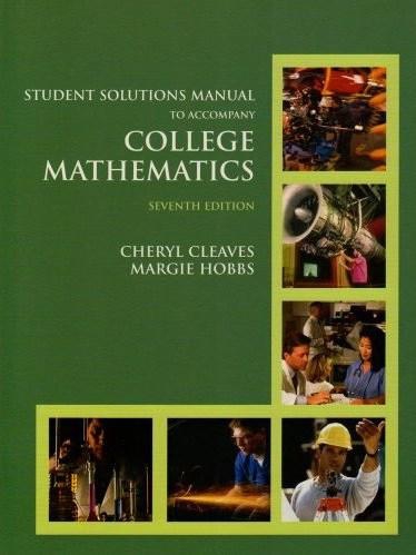 Student Solutions Manual for College Mathematics