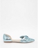 ASOS Lady Pointed Ballet Flats - Blue metallic