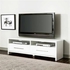 Modern TV Unit with 2 drawers, White- TV8