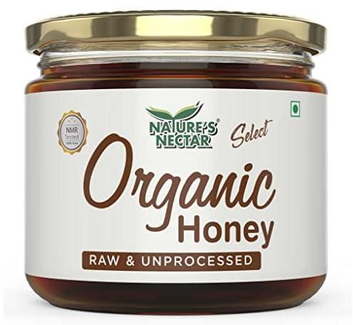 Nature's Nectar Raw Organic Honey 400g | 100% Pure NMR Tested Honey | Raw and Unprocessed | NPOP Certified Organic