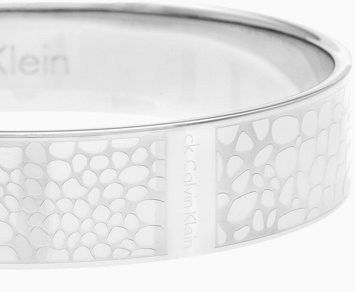 Calvin Klein Stainless Steel Pebbled Design Bangle Bracelet