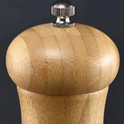 Wood Pepper Mill 1 Piece Imported Product Super Strong Gadmeterial Weapon Ground Black Pepper taste Totally different Fresher 22Chill to 1/8pepper