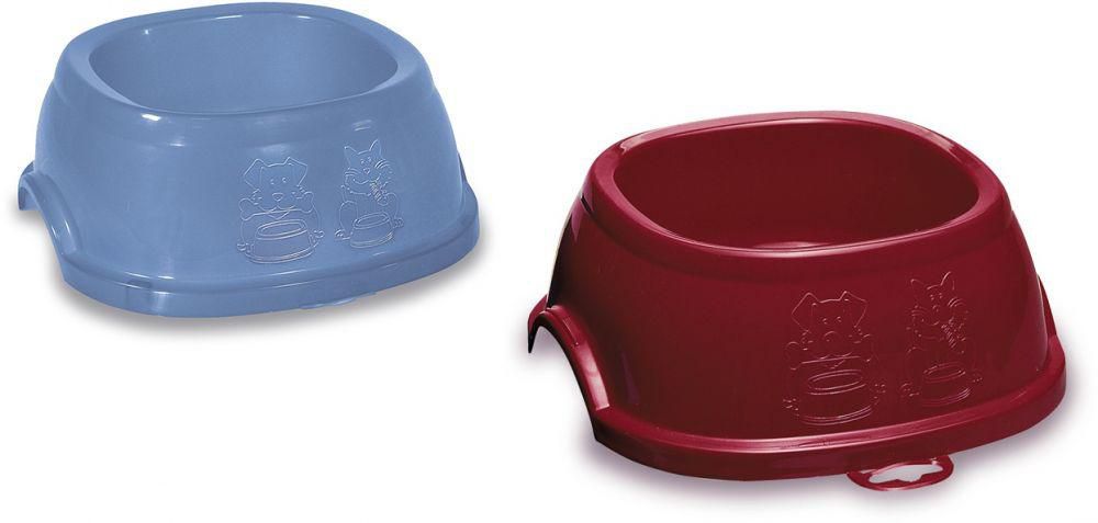 وعاء طعام بريك 2 للحيوانات الأليفة من ستيفانبلاست 96002 - أحمر أزرق غامق