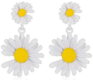 Floral Pattern Stylish Drop Earrings