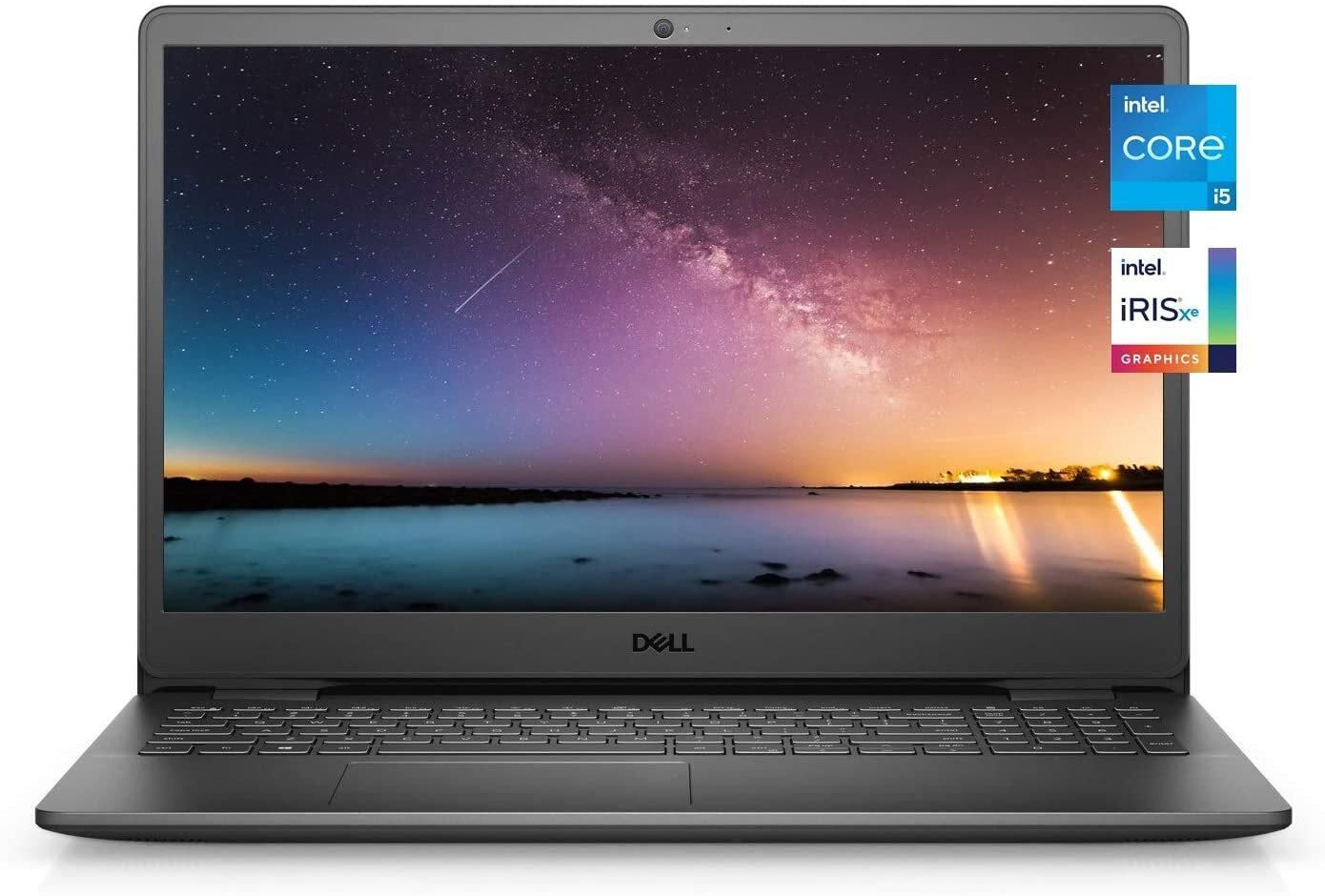 Dell Inspiron 3000 Series 3501 Laptop, 15.6&quot; Full HD Screen, 11th Gen Intel Core i5-1135G7 Quad-Core Processor, 16GB DDR4 Memory, 512GB PCIe SSD, Webcam, HDMI, Wi-Fi, Windows 10 Home, Black