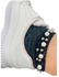 Fashion Very Cute Women Lace Ankle Socks-Glittery With Faux Pearls
