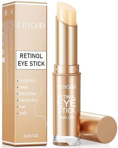 Retinol Eye Stick, Retinol Eye Cream With Collagen, Hyaluronic Acid For Dark Circle and Puffiness, Wrinkles in 3-4 Weeks, Under Eye Cream Anti Aging, For Puffiness and Bags Reduces Fine Lines