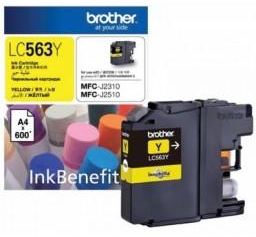 Brother LC563Y Yellow Ink Cartridge (600 Pages)