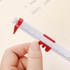 Multifunctional Gel Ink Pen Vernier Caliper Stationery Ballpoint Pen - Red/White