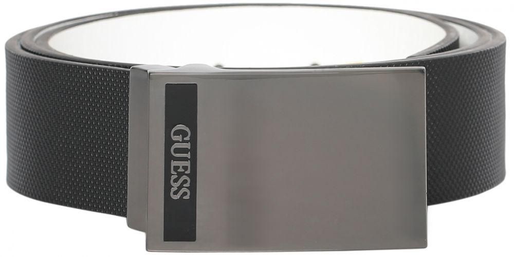 Guess 2936151MA Belt for Men - Leather, 32 US, Black/White