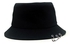 Bucket Hat With Rings Imported Cotton 100% - Black