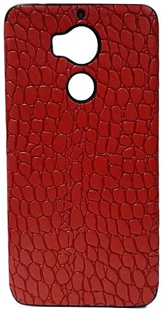 INFINIX Zero 4 Plus (X602) Back Cover - Red With Leather Finish