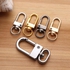 Keychains Rotating Dog Buckle Zinc Alloy Jewelry Hanging Buckle Hook Buckle Door Buckle Keychain Gold one size