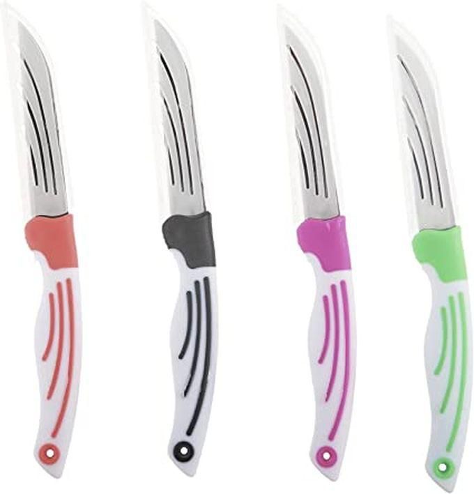 4 Piece Set Of Knives For Fruits And Vegetables...