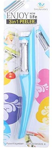 Vegetables Peeler 3 In 1 Blue And White89949_ with two years guarantee of satisfaction and quality