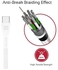 Promate USB-C Fast Charging Cable, Universal USB to Type-C 2A Fast Charge 1.2m Cable with 5Gbps Data Transfer Speed and Anti-Break Long Bend Lifespan for Type-C Smartphones, Tablets, PowerBeam-C White