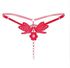 Butterfly with Flower Women Sexy Underwear Sexy G String Pearls Sexy Transparent Panties