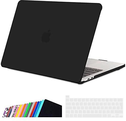 غطاء حماية صلب من البلاستيك من AWH لجهاز MacBook Pro 13 بوصة، غطاء حماية صلب مع غطاء لوحة المفاتيح، غطاء لجهاز MacBook Pro A2338(M1) A2289 A2251، غطاء لجهاز MacBook 2020 مع شريط يعمل باللمس، أسود.