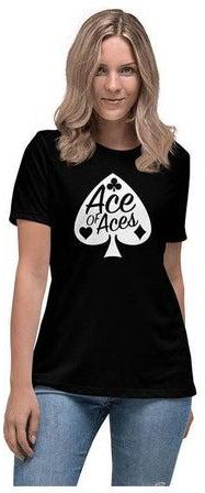 Printed Ace Of The Aces T-Shirt Black