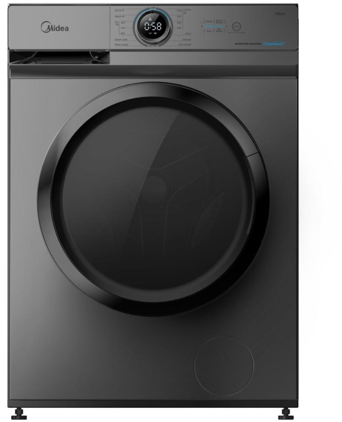 Midea 7KG Front Load Inverter Washing Machine, Silver - MF100W70B/TT