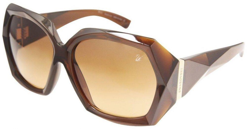 نظارات شمسية من شواروفسكي باطار متعدد الالوان مصنوع من بلاستيك SK0001-48F