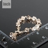 AZORA Brand Design Gold Plated Stellux Austrian Crystal 12pcs Cube Charm Bracelet