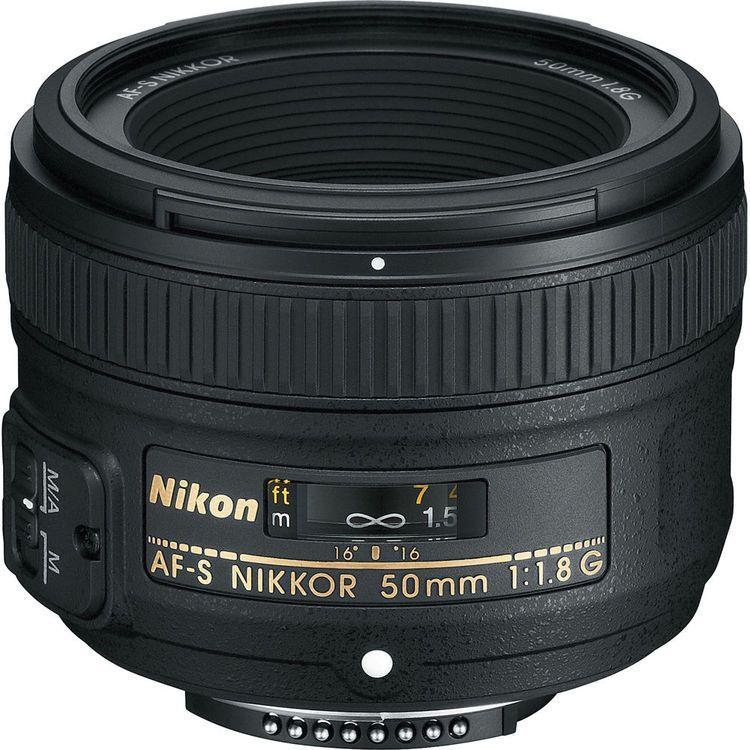 عدسة مخصصة لكاميرا نيكون دي اس ال ار من نيكون AF نيكور 50 ملم - f/1.8G