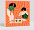 Funky Girls With Record Player Dancing on the Street Illustration