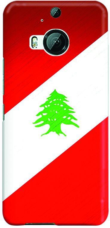 Stylizedd HTC One M9 Plus Slim Snap Case Cover Matte Finish - Flag of Lebanon
