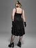 Plus Size Lace-trim Lace-up Layered Ruffled Cinched Ruched Sleeveless Midi Dress - L | Us 12