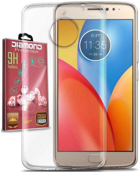 Diamond Silicon Cover For Motorola Moto E4 Plus - Clear