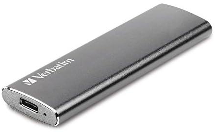 Verbatim Vx500 SSD - 120 GB - Space grey - 29 g - External SSD - USB 3.0 SSD - Lightweight SSD External - for Windows & Mac OS X - Portable Drive - USB-C - High-speed Flash-drive