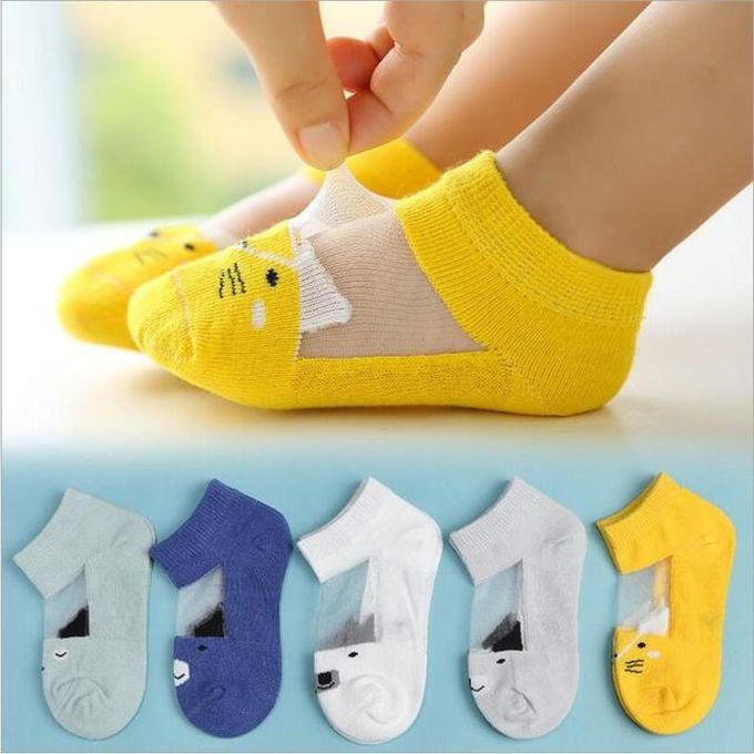 Fashion Baby Socks 5Pairs/lot 0-5Y Infant Toddler Socks Cotton Mesh