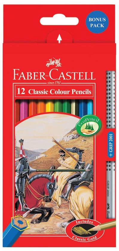 Faber-Castell Classic Colour Pencils Multicolour 12 PCS