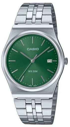 Casio Quartz Analog Unisex Green Dial Stainless Steel Unisex Watch MTP-B145D-3AV