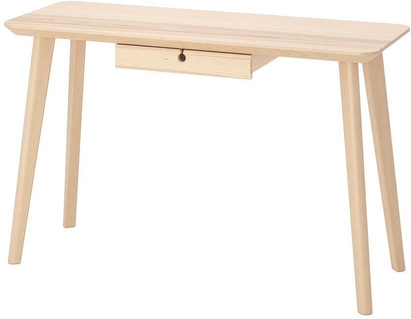 LISABO Desk - ash veneer 118x45 cm