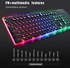 ZERODATE KB202 Wired Gaming Backlit Mechanical Keyboard 104-Key With Customizable Lighting Effects ABS USB Wired Keyboard for Gaming Typing Mac PC