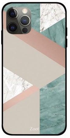 Marble Printed Case Cover -for Apple iPhone 12 Pro Beige/Pink/Green Beige/Pink/Green