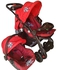 Generic Superior 3 in 1 Baby Stroller Set - Red