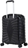 Eminent Hard Case Travel Bag Cabin Luggage Trolley TPO Lightweight Suitcase 4 Quiet Double Spinner Wheels with TSA Lock KK30 Black