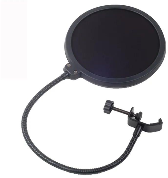 Double Layer Studio Microphone Flexible Wind Screen Sound Filter for Broadcast Karaoke Youtube Podcast Recording Accessories
