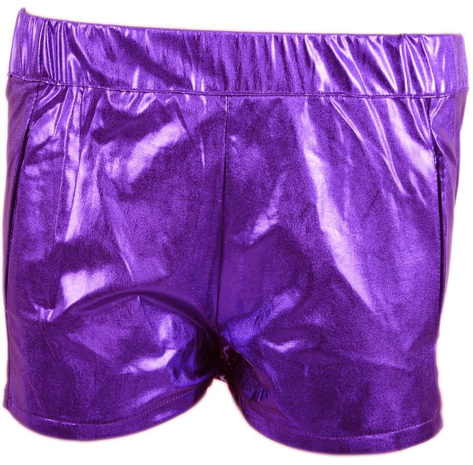 Purple metallic Short